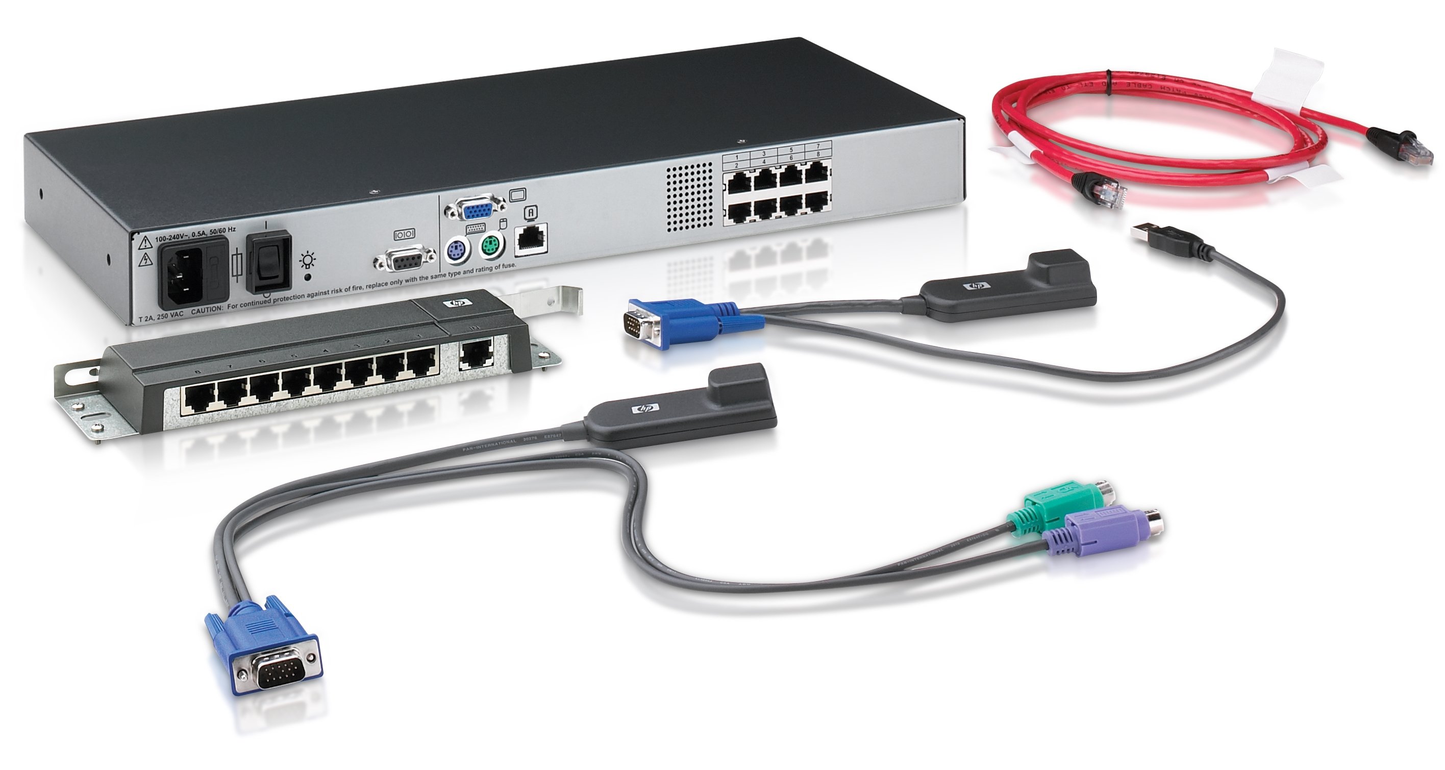 HP 336044-B21 KVM CAT5 0x1x8 Server Console Switch - Newegg.com
