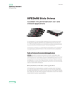 HPE Solid State Drives (SSDs): Accelerate the performance of your data intensive applications data sheet (English)