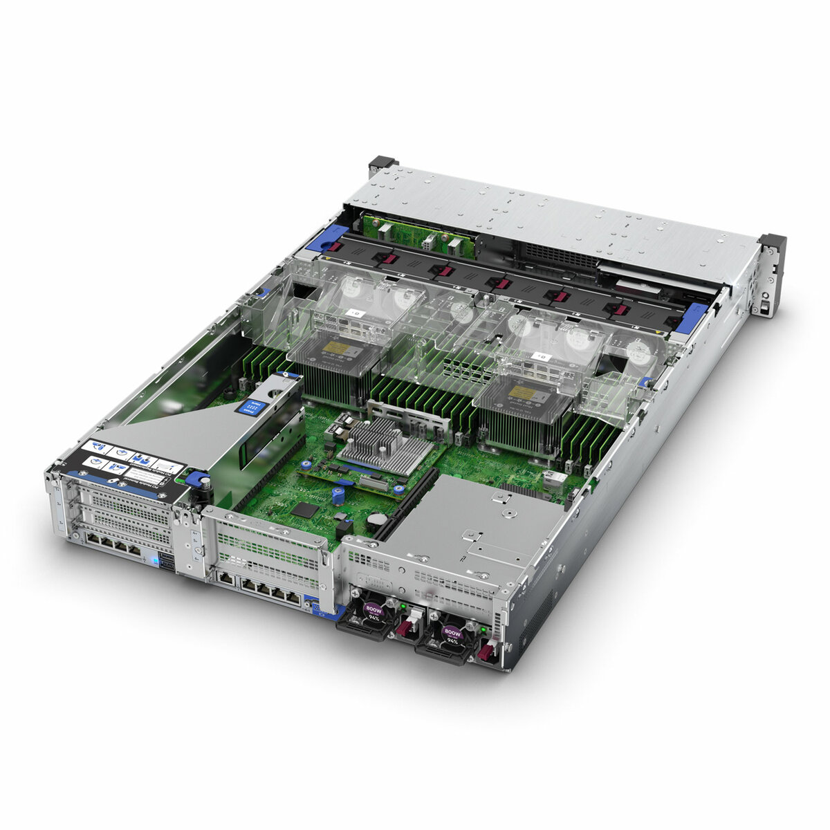 slide 6 of 7, show larger image, hpe proliant dl380 gen10 6226r 2.9ghz 16-core 1p 32gb-r mr416i-a nc 8sff bc 800w ps server