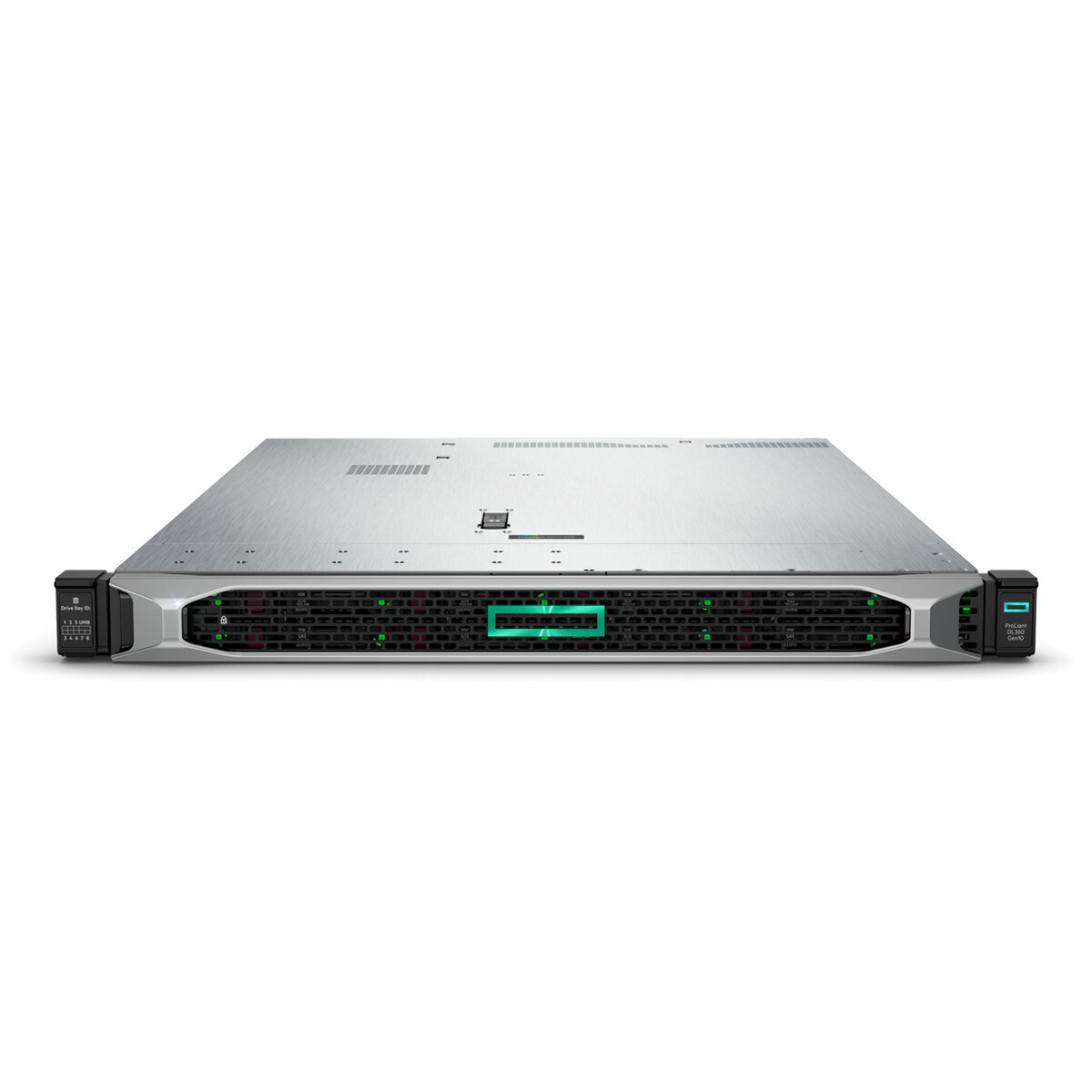 slide 8 of 11, show larger image, hpe proliant dl360 gen10 4210r 1p 16gb-r p408i-a nc 8sff 500w ps server
