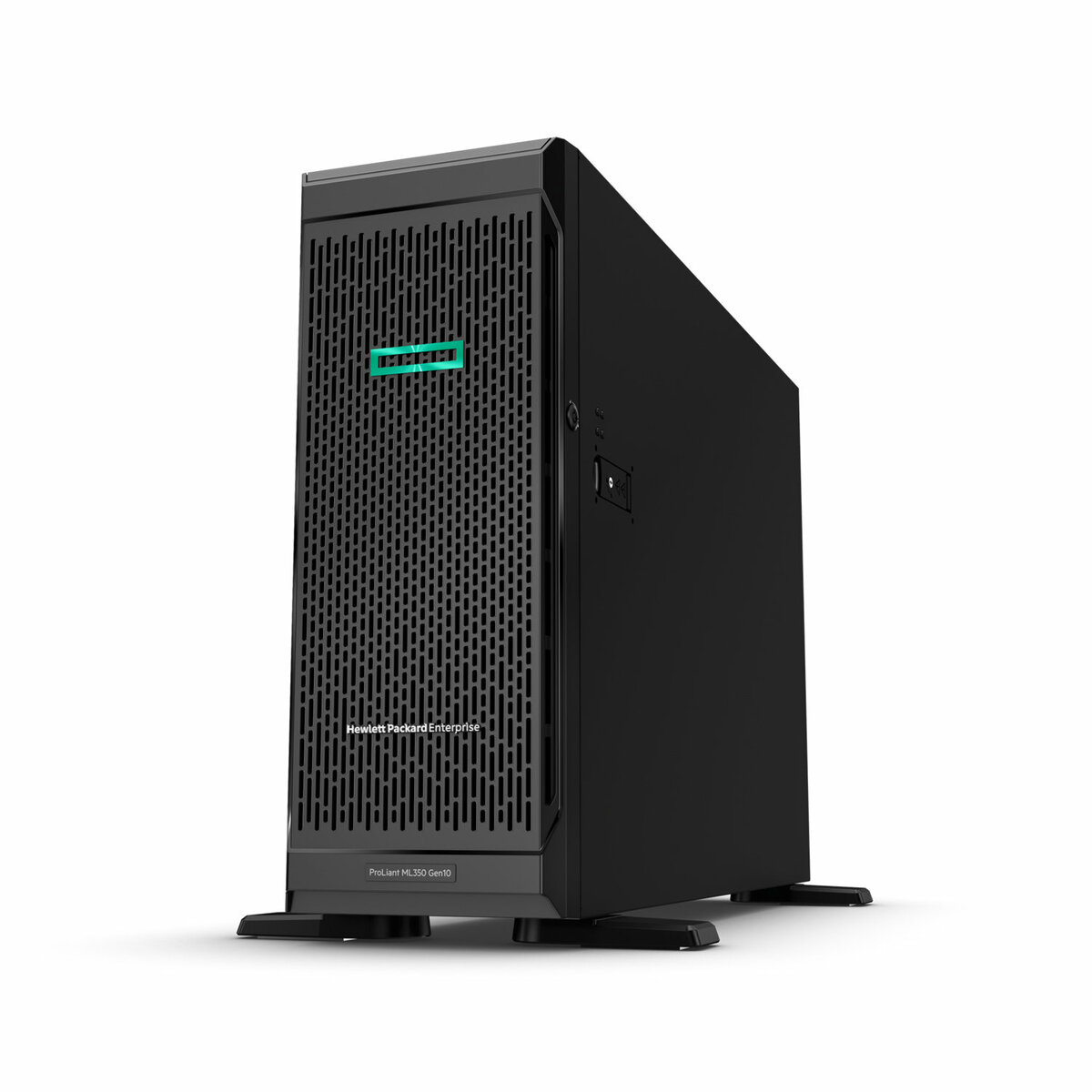 slide 10 of 11, show larger image, hpe proliant ml350 gen10 3206r 1p 16gb-r s100i 4lff 1x500w rps server