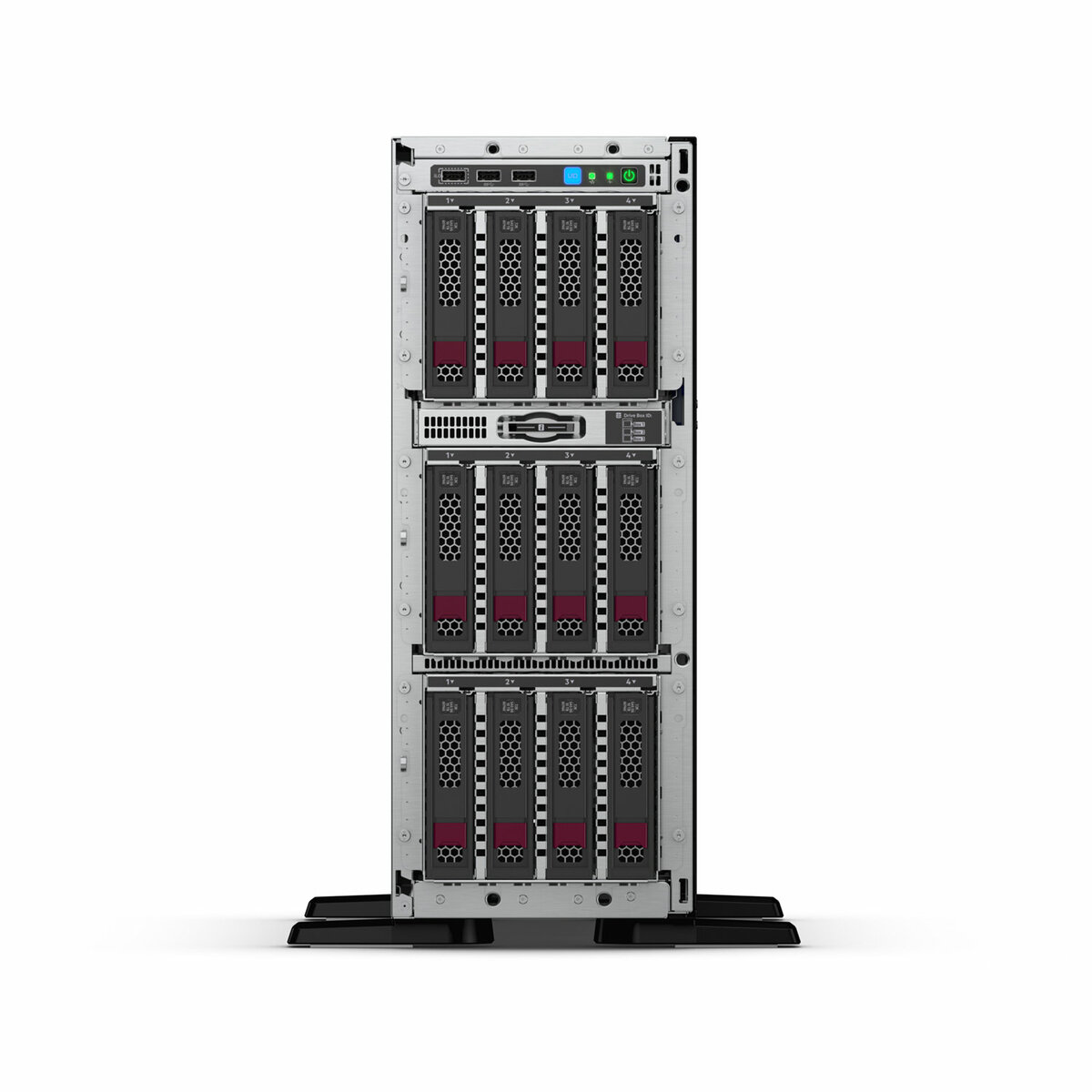 slide 11 of 11, show larger image, hpe proliant ml350 gen10 3206r 1p 16gb-r s100i 4lff 1x500w rps server