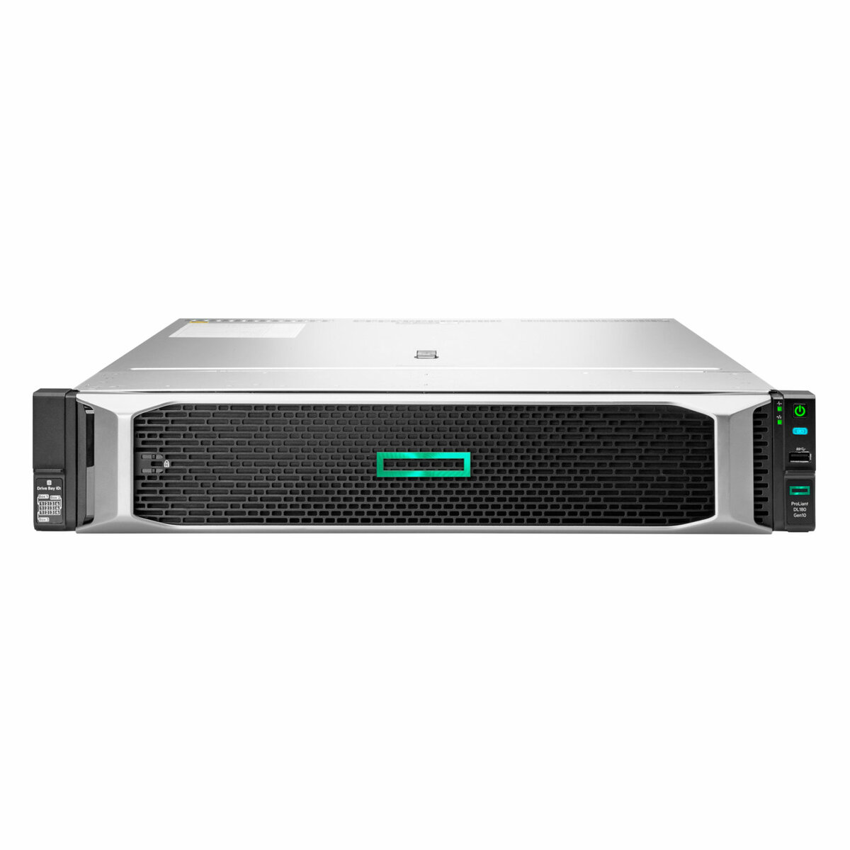 slide 6 of 8, show larger image, hpe proliant dl180 gen10 4208 2.1ghz 8-core 1p 16gb-r p816i-a 12lff 500w ps server