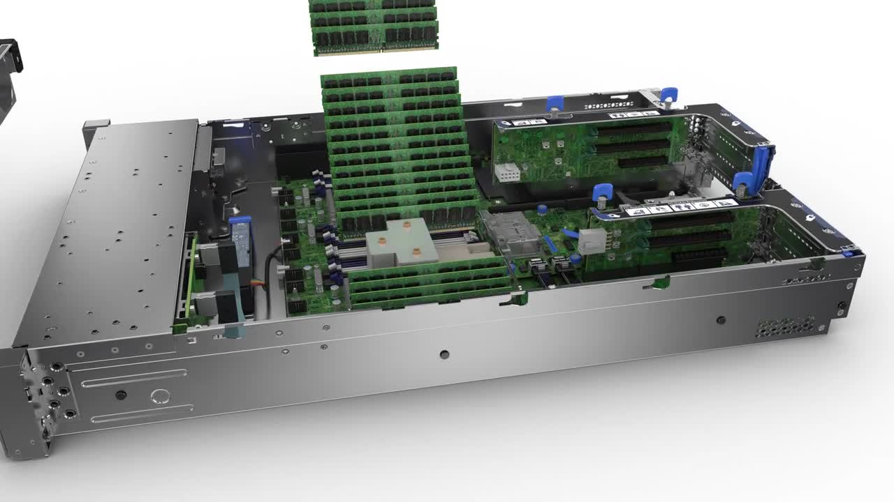 thumbnail video image 2 of HPE ProLiant DL380 Gen9 - Xeon E5-2697V3 2.6 GHz - 64 GB - 0 GB, 2 of 6