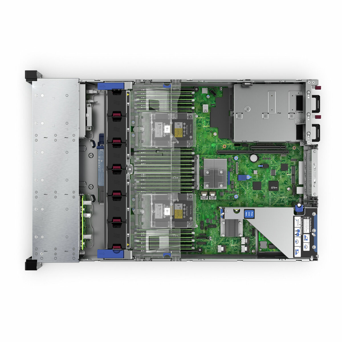 slide 5 of 7, show larger image, hpe proliant dl380 gen10 6226r 2.9ghz 16-core 1p 32gb-r mr416i-a nc 8sff bc 800w ps server