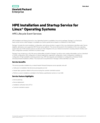HPE Installation and Startup Service for Linux® Operating Systems (English)
