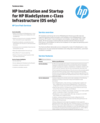 HP Installation and Start-up for HP c3000 (English)