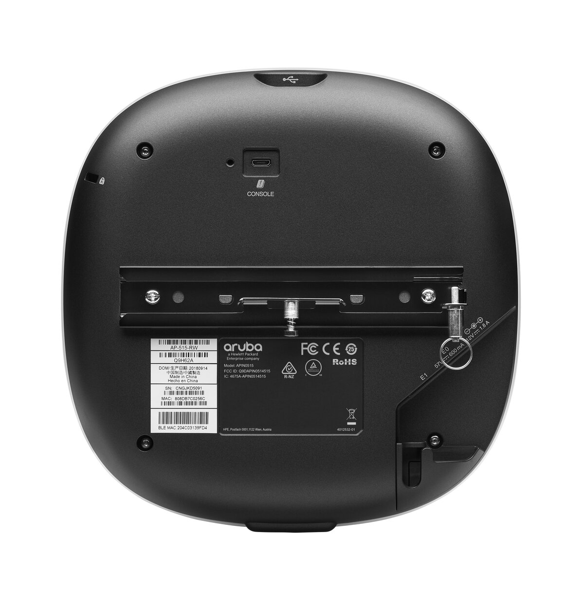 folie 1 von 2, vergrößern, hpe aruba networking ap-515 (rw) doppelfunk 4x4/2x2 802.11ax ap mit interner antenne, für einheitliche campus-netzwerke