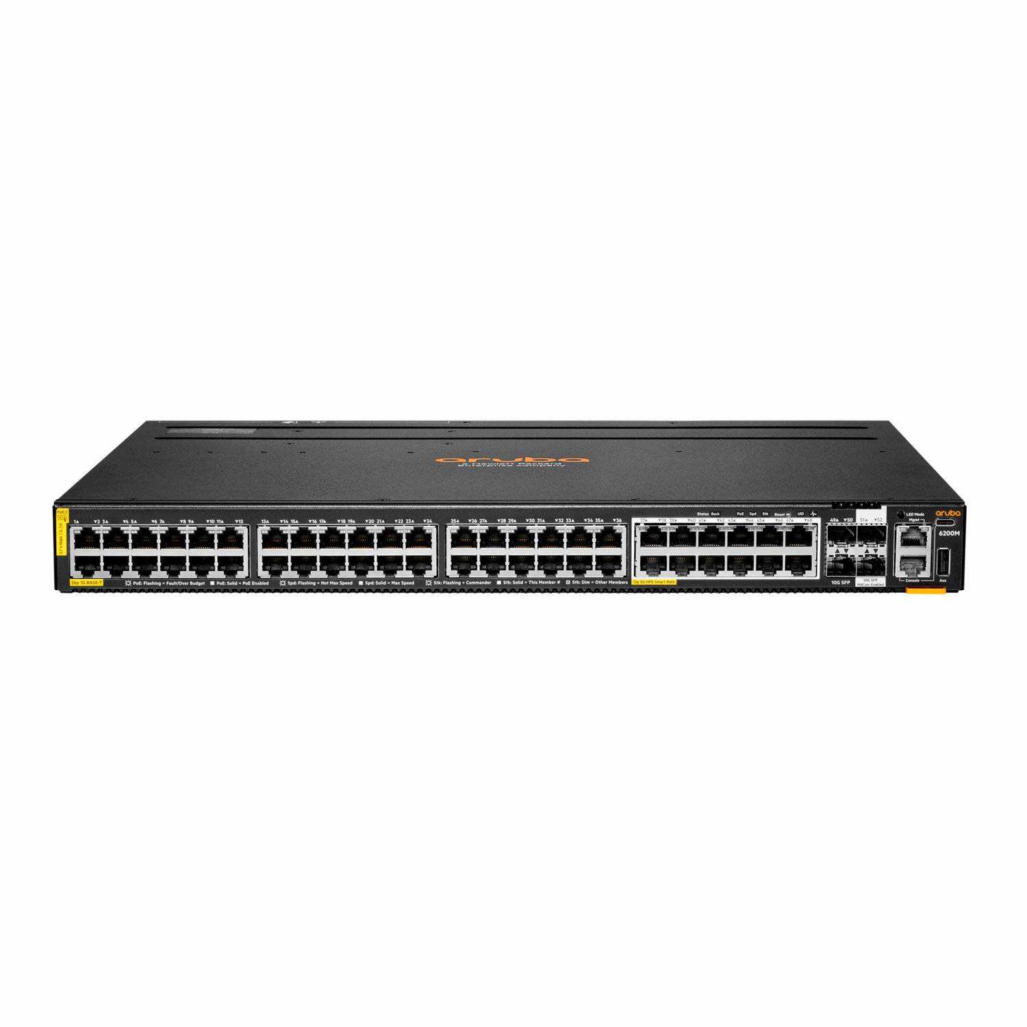 HPE Aruba Networking CX 6200M 36G 12SR5 Class6 PoE 4SFP+ Switch ...