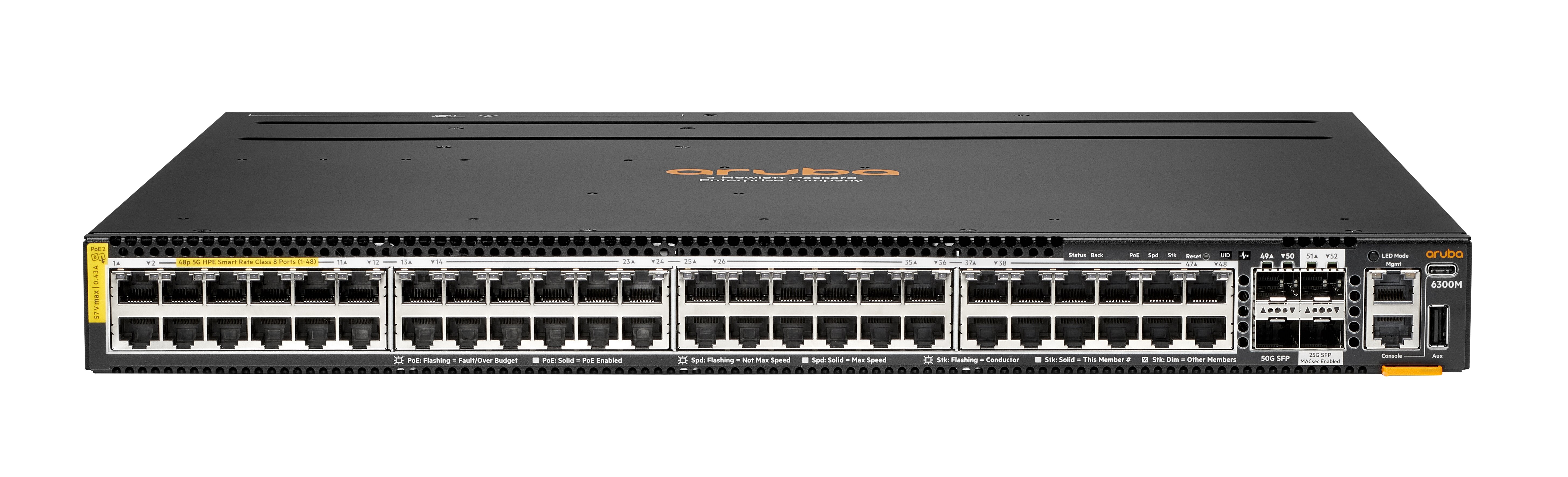 HPE Aruba 6300M - Switch - L3 - Managed - 48 X 100/1000/2.5G/5G (PoE++ ...