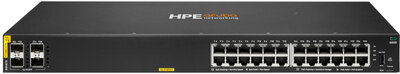HPE Aruba Networking CX 6000 24p 10M/100M/1G Class4 PoE 4p SFP 1G 370W Switch