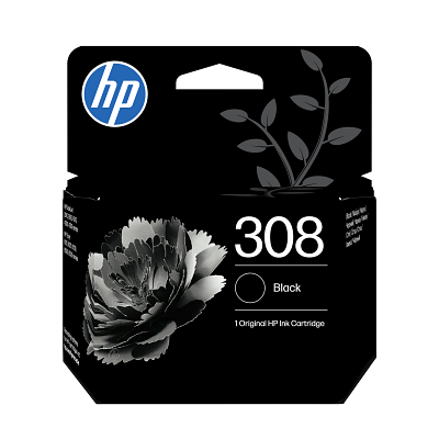 HP 308 Original Ink-blækpatron, sort