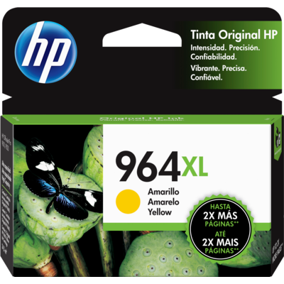 Cartucho original de tinta de alto rendimiento HP 964XL amarillo