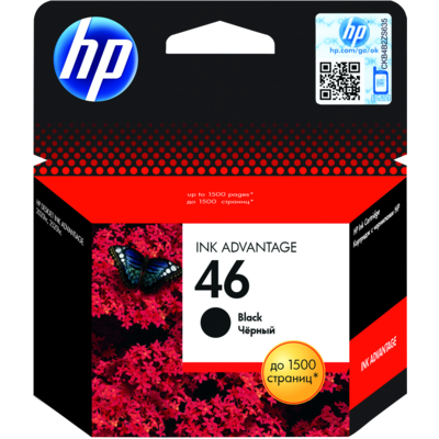 HP 46 Black Original Ink Advantage Cartridge