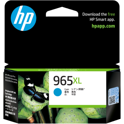 HP 965XL High Yield Cyan Original Ink Cartridge