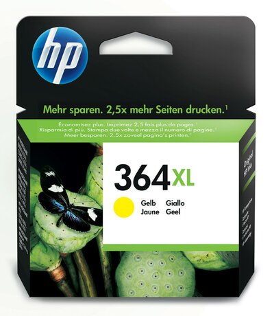 HP 364XL Žlutá originální inkoustová kazeta s vysokou výtěžností