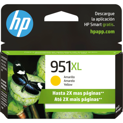 Cartucho original de tinta amarilla de alto rendimiento HP 951XL