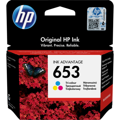 Cartouche d'encre HP d'origine Ink Advantage 653 Couleur (3YM74AE)