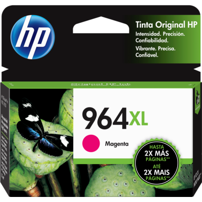Cartucho original de tinta de alto rendimiento HP 964XL magenta
