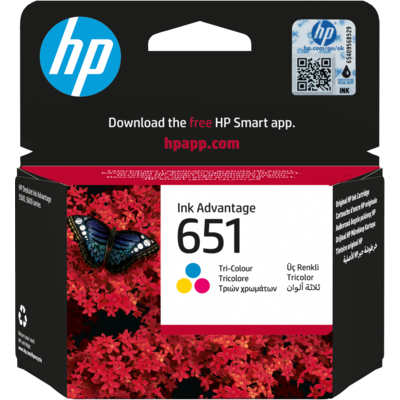 HP 651 Tri-color Original Ink Advantage Cartridge