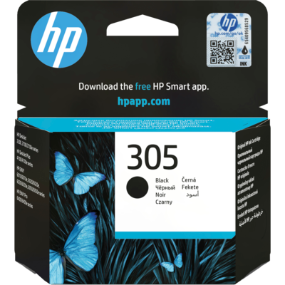 Cartouche d'encre noire HP 305 authentique
