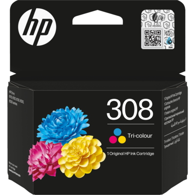 HP 308 trefarvet Original Ink-blækpatron