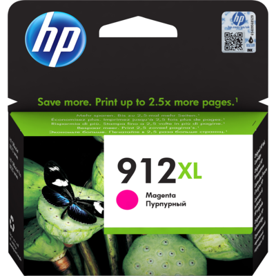 HP 912XL Original Ink-blækpatron med høj kapacitet, magenta