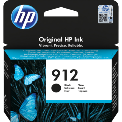 HP 912 Original Ink-blækpatron, sort