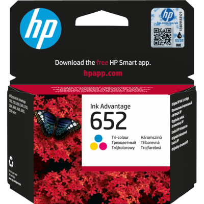 HP 652 Tri-color Original Ink Advantage Cartridge