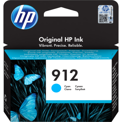 HP 912 Original Ink-blækpatron, cyan
