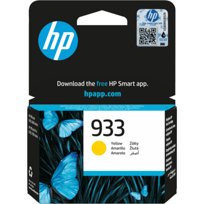 HP 933 cartouche d'encre jaune authentique