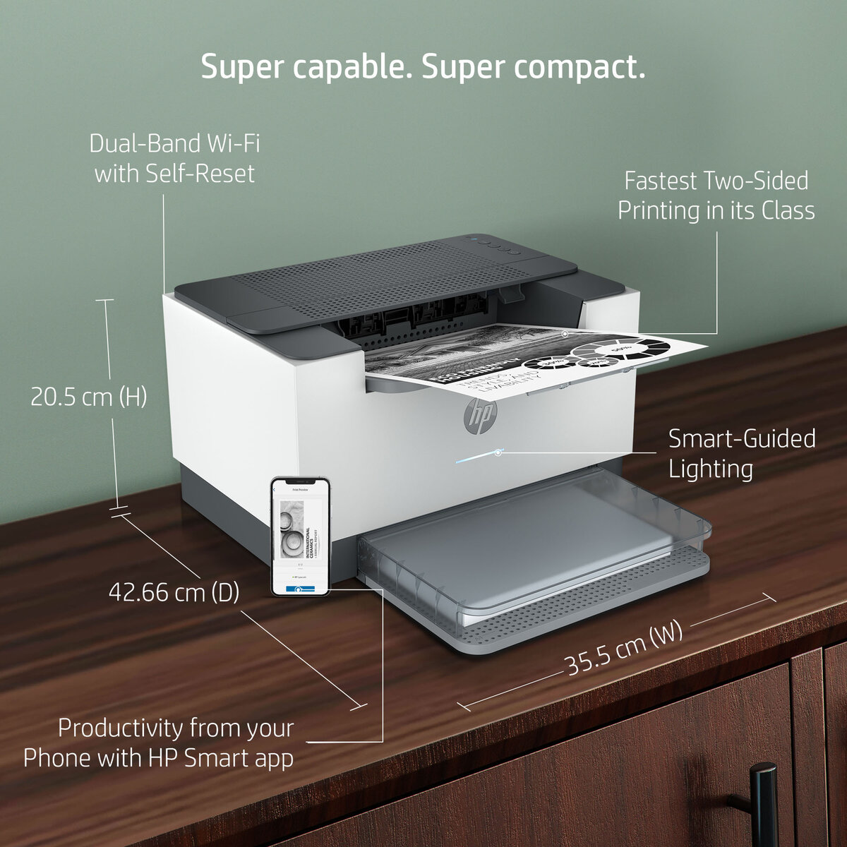 slide 6 of 15, zoom in, hp laserjet m211dw printer