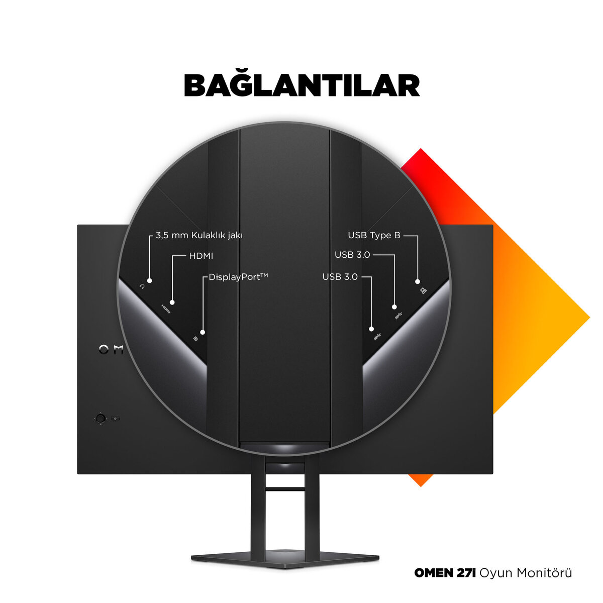 HP OMEN 27i 27 inç 1ms 2K (HDMIDisplay) QHD 165 Hz G - SYNC IPS