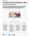 HP Series 5 23.8 inch FHD Monitor - 524sf