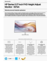 HP Series 5 27 inch FHD Height Adjust Monitor - 527sh