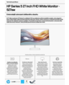 HP Series 5 27 inch FHD White Monitor - 527sw