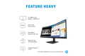slide 6 of 7, zoom in, hp m34d wqhd curved monitor