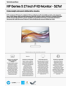 HP Series 5 27 inch FHD Monitor - 527sf