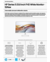 HP Series 5 23.8 inch FHD White Monitor - 524sw