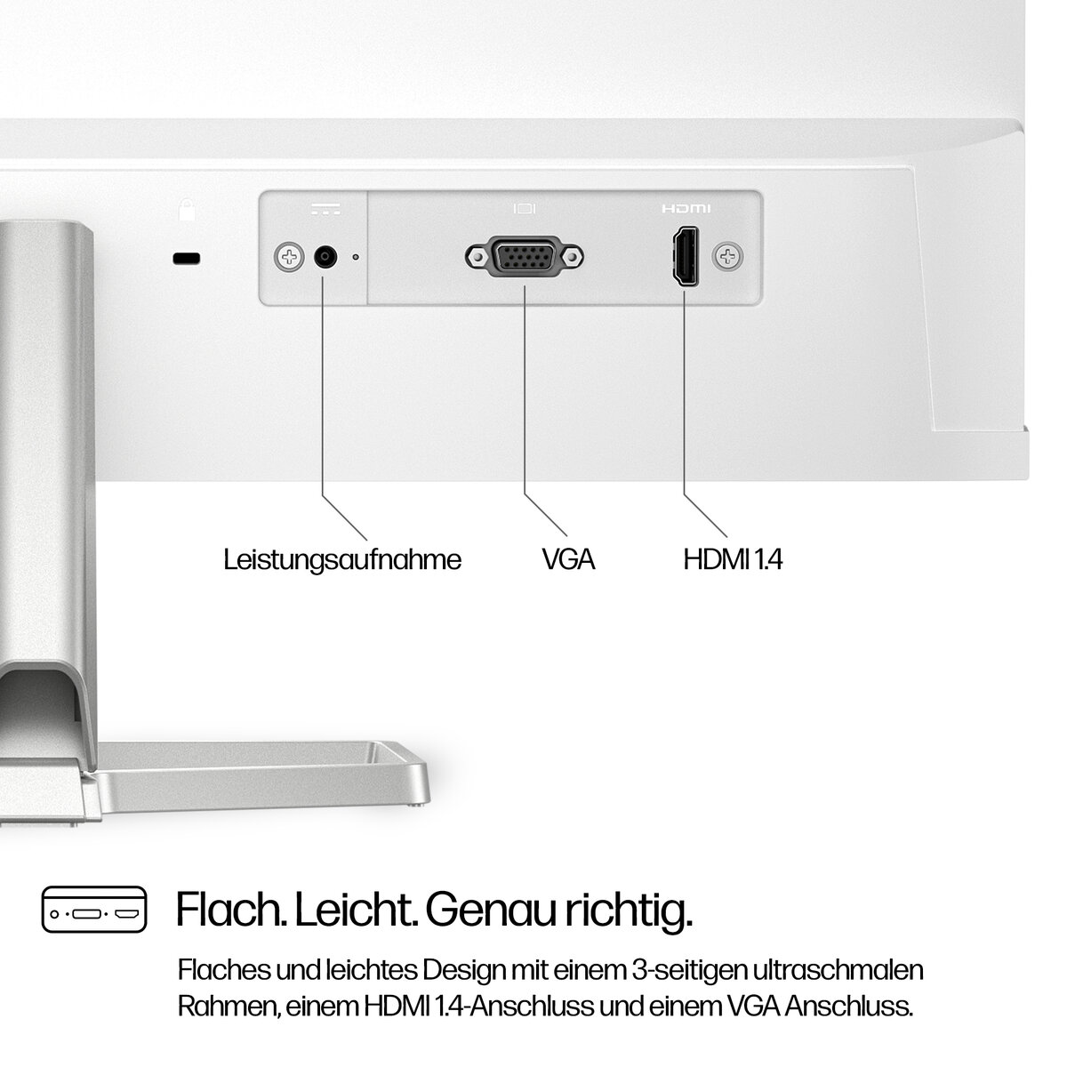 folie 1 von 11, vergrößern, 23,8-zoll-monitor fhd white hp-serie 5 – 524sw