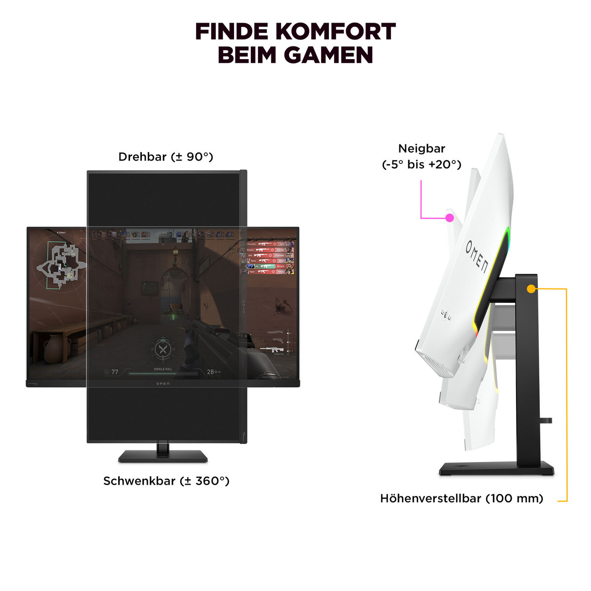 folie 1 von 19, vergrößern, omen transcend 31,5 zoll uhd 240 hz oled gaming-monitor – omen transcend 32