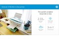 slide 3 of 5, zoom in, hp deskjet 3760 all-in-one printer