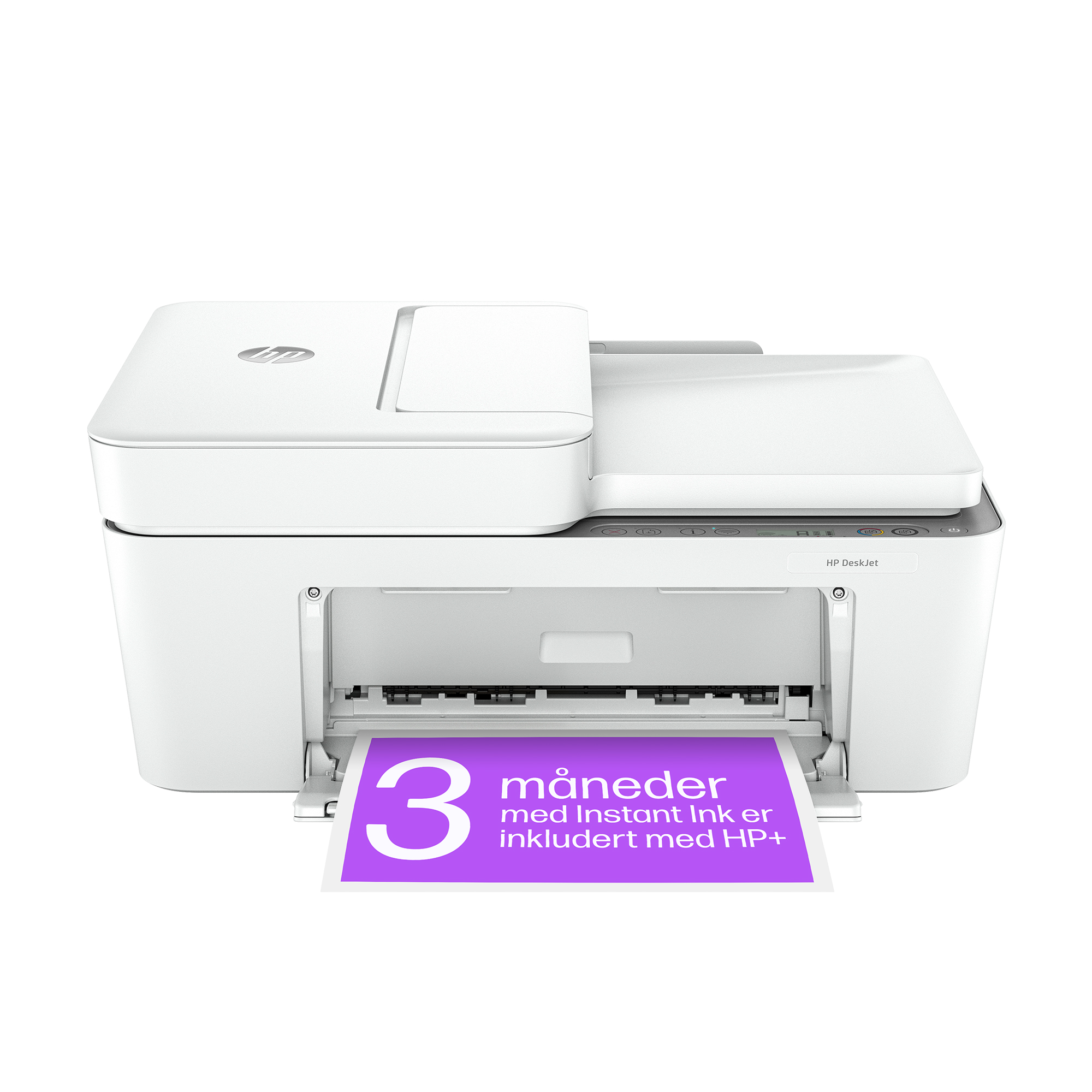 HP DeskJet 4220e All-in-One Printer (Cement) ATF Instant Ink Hero Image - Norwegian