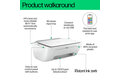 slide 2 of 15, zoom in, hp deskjet 2810e all-in-one printer