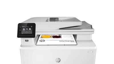 slide 1 of 21, zoom in, hp color laserjet pro mfp m283fdw - product video 16:9 46 sec - english for emea