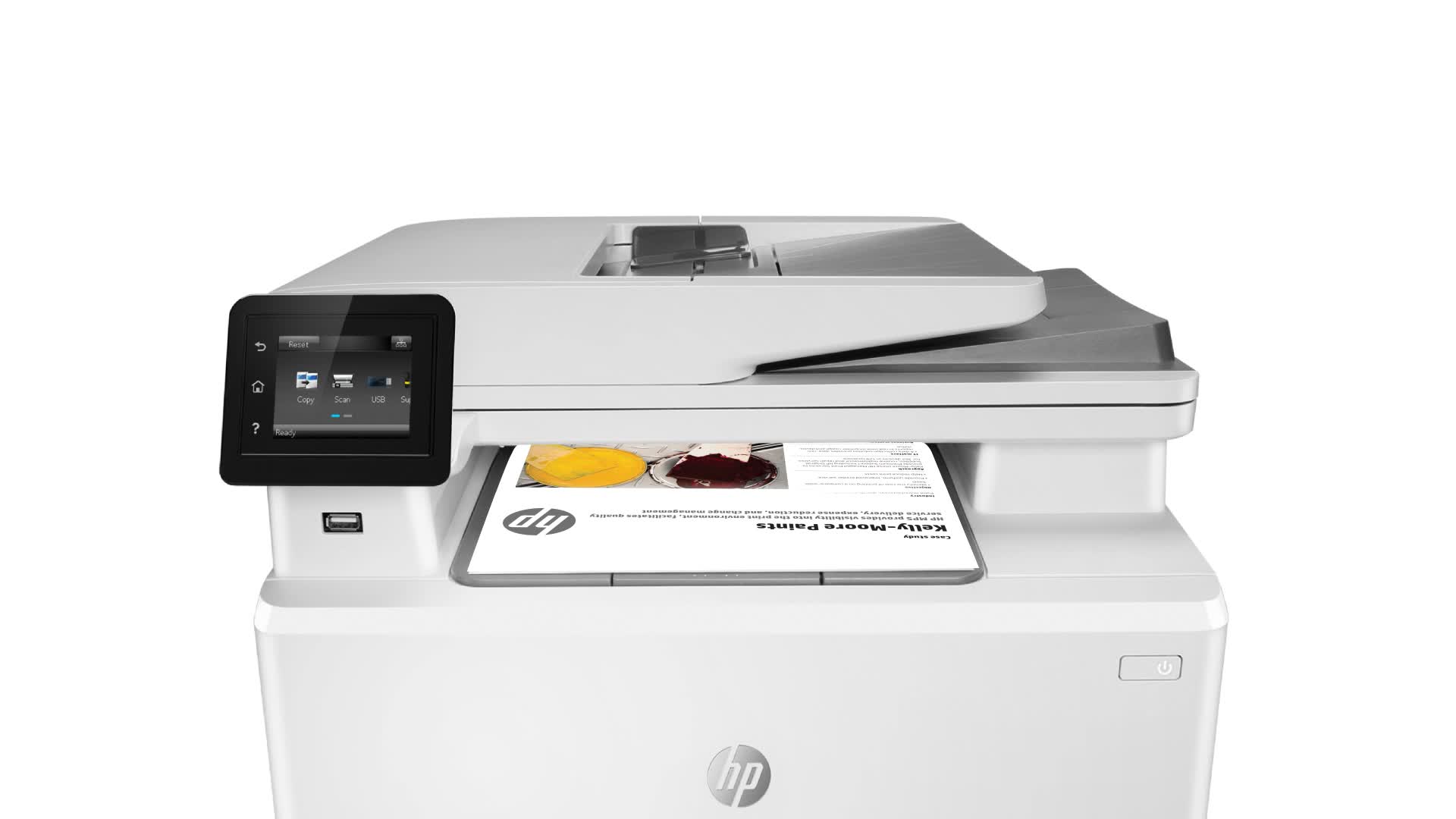 slide 1 of 20, show larger image, hp color laserjet pro mfp m282nw - product video 16:9 46 sec - english for emea