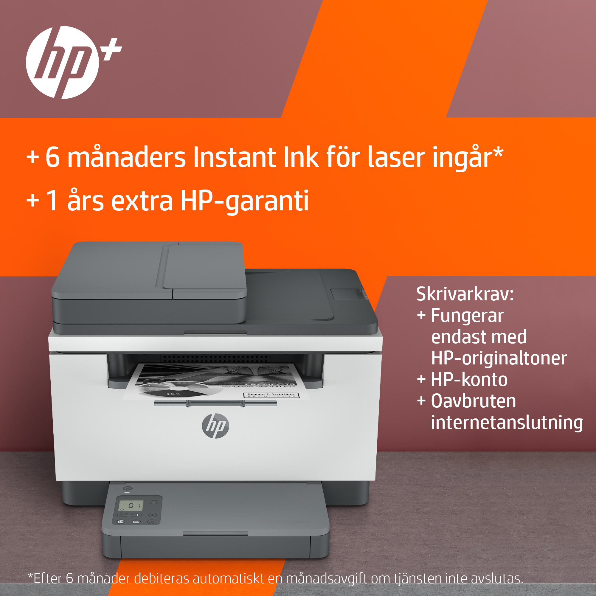 HP LaserJet MFP M234sdne (HP+ 3.5) - eTail - Above the fold - Key Visual - Swedish {sv_SE}