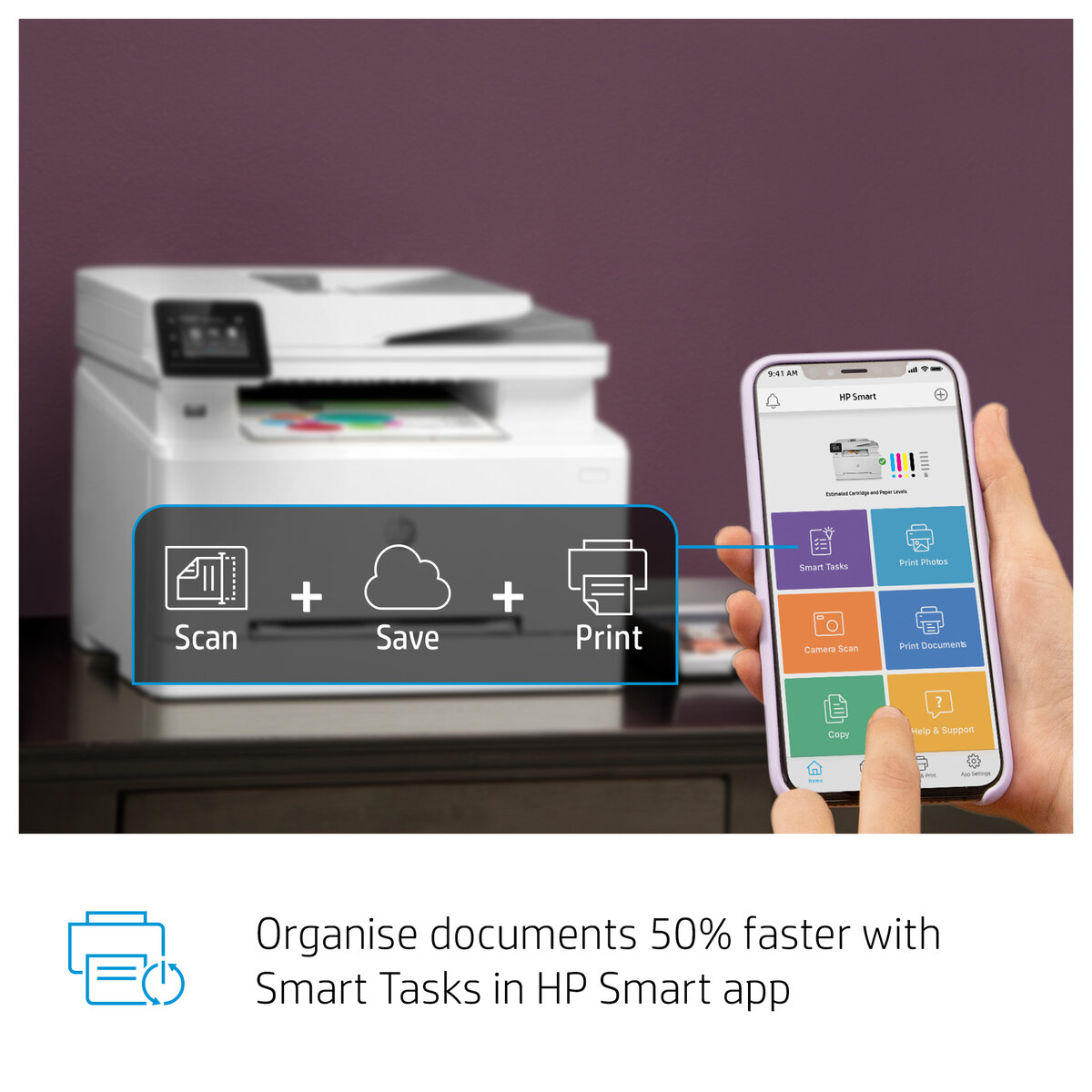 slide 1 of 19, show larger image, hp color laserjet pro mfp m282nw