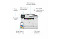 slide 1 of 14, zoom in, hp color laserjet pro mfp m282nw