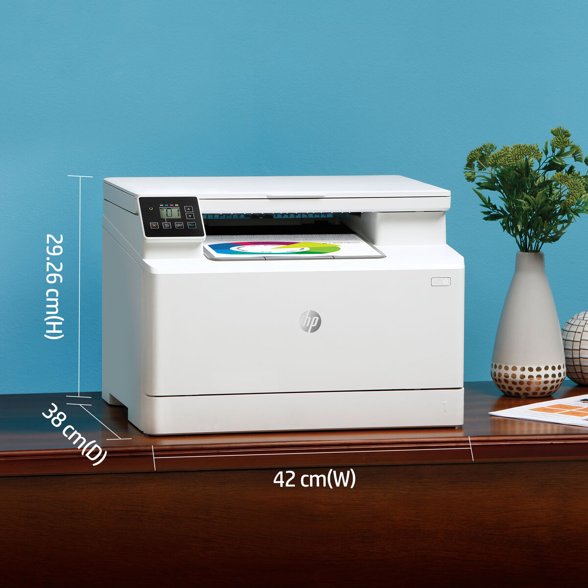 slide 1 of 17, show larger image, hp color laserjet pro mfp m182n